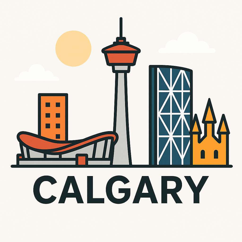 Calgary skyline illustration